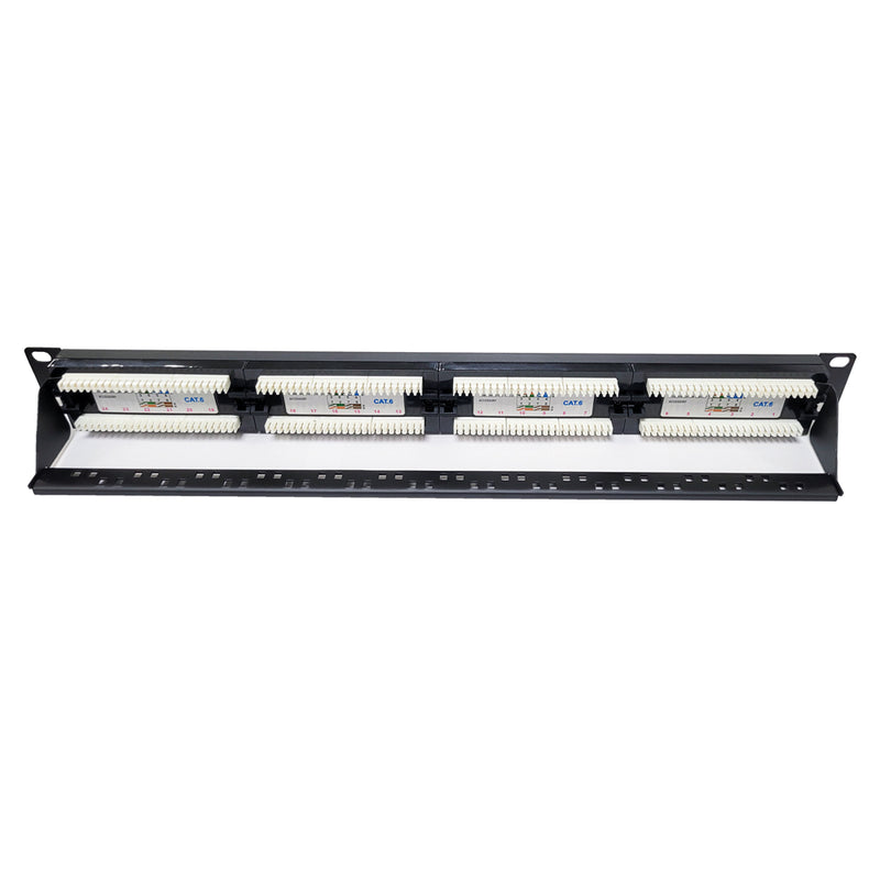 19" 24 Port Cat6 Patch Panel Dolu