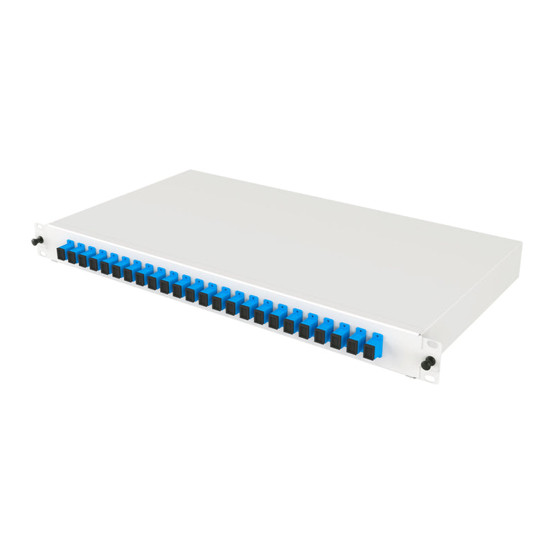 19" 1U 24 Port SC Simplex Fiber Optik Patch Panel Full(Dolu)
