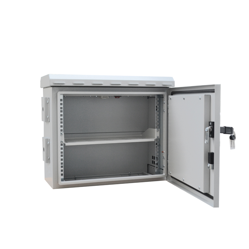 7U 19" 300mm Outdoor Mobese Pole-Mounted Double-Walled Rack Cabinet