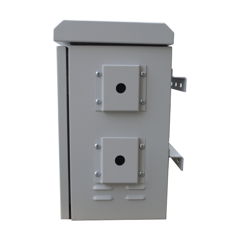 7U 19" 300mm Outdoor Mobese Pole-Mounted Double-Walled Rack Cabinet