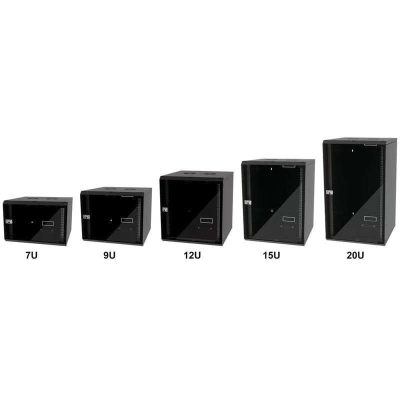 12U 19" 450mm Wall-Mounted Rack Cabinet