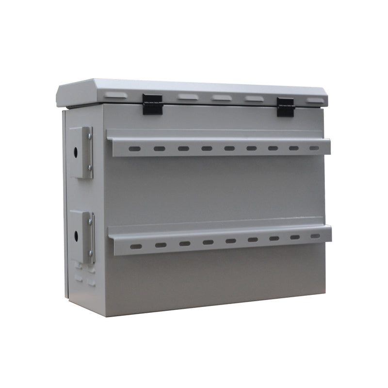 9U 19" 250mm Outdoor Mobese Pole-Mounted Rack Cabinet, Double-Walled
