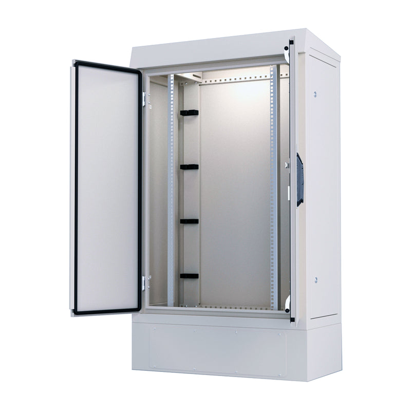 22U 19" 400mm Outdoor Fiber Optic Rack Cabinet
