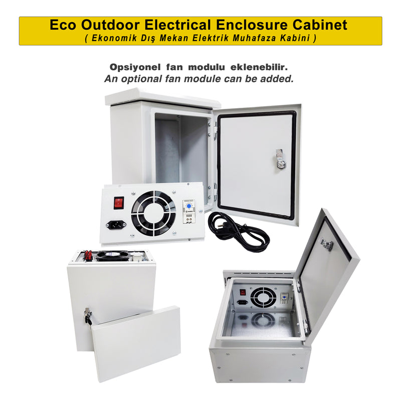 300x400x200mm External Wall-Mounted Economy Series Metal Electrical Panel