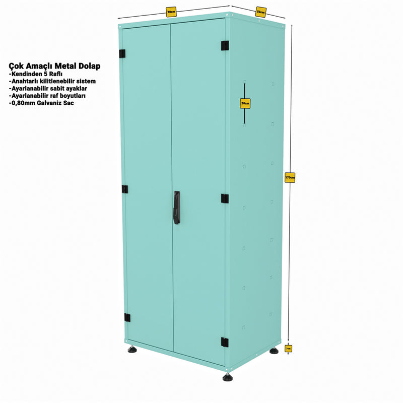 Free-Standing Multi-Purpose Cabinet RAL 6027