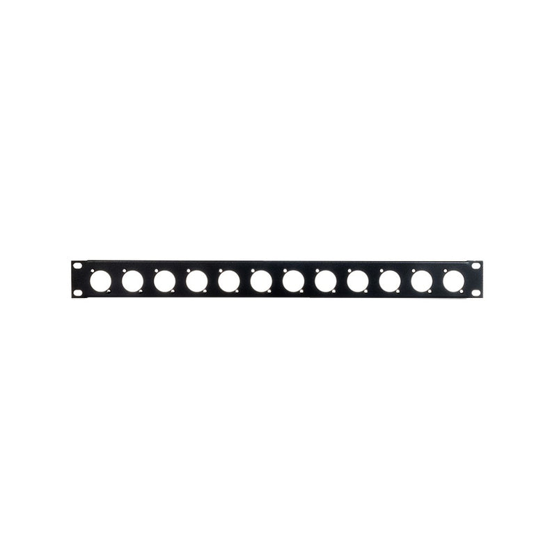 19" 1U 12 Port XLR Patch Panel