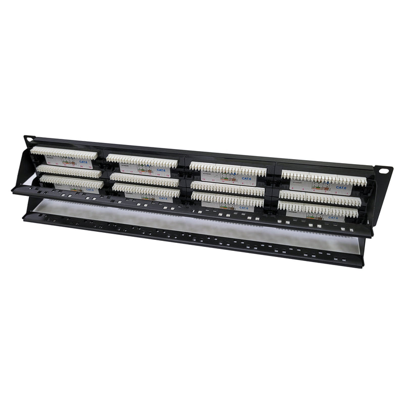 19" 48 Port Cat6 Patch Panel Dolu