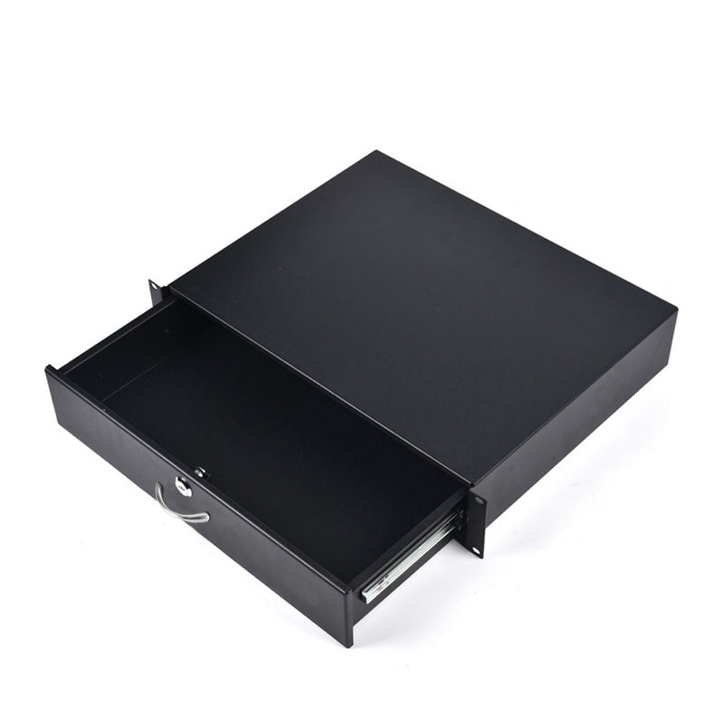 19" 2U Lockable Rack Cabinet Storage Drawer 350mm