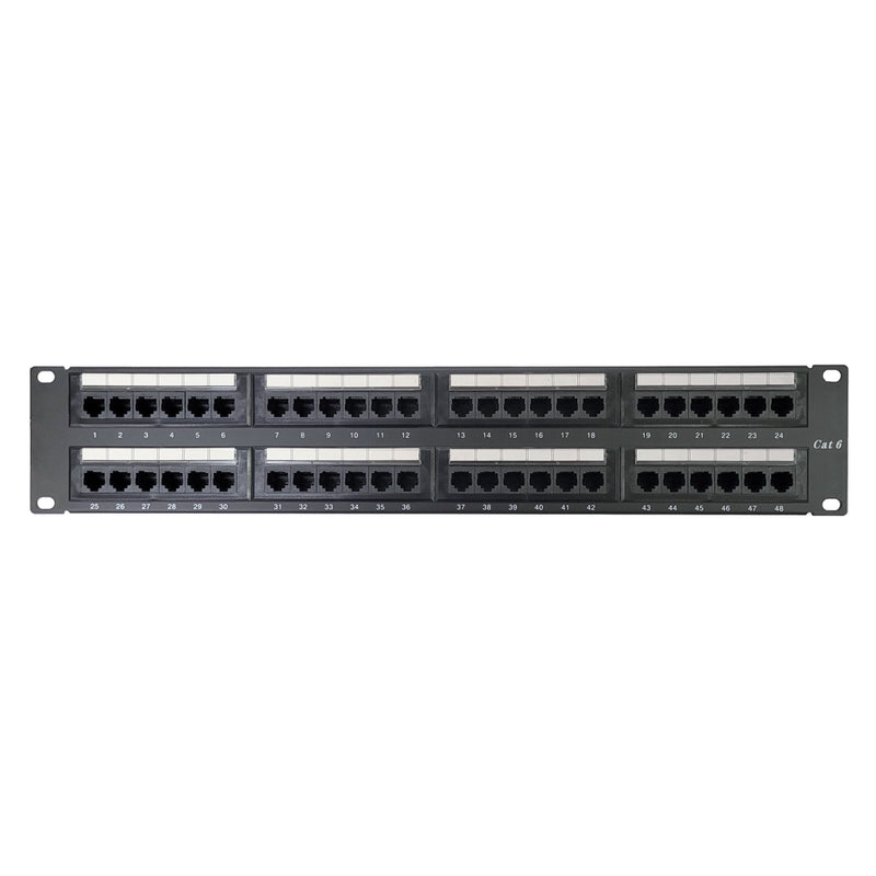 19" 48 Port Cat6 Patch Panel Dolu