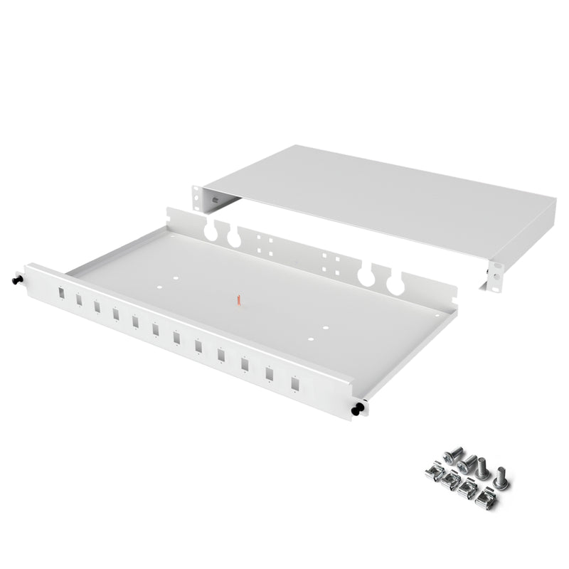 19" 1U 12 Port LC Duplex Fiber Optik Patch Panel Full(Dolu)