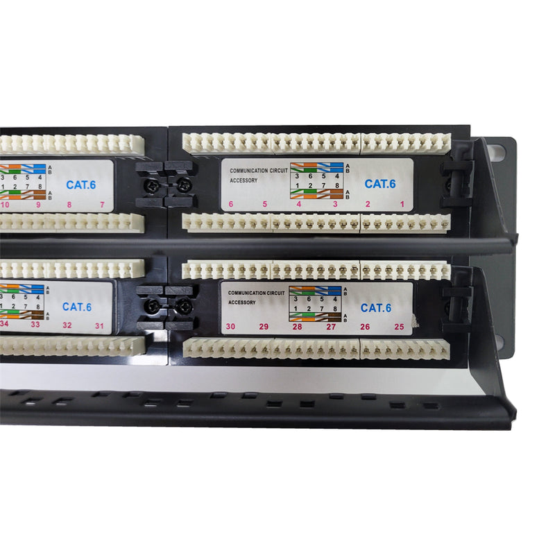 19" 48 Port Cat6 Patch Panel Dolu