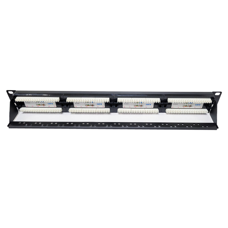 19" 24 Port Cat6 Patch Panel Dolu