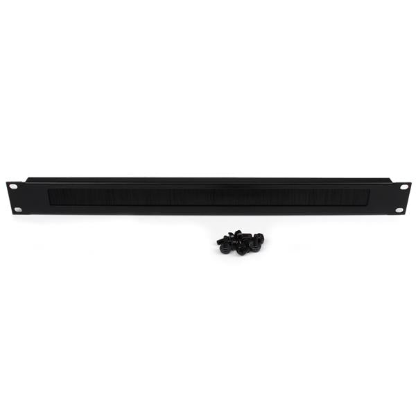 19" 1U Horizontal Cable Organizer with Brushes