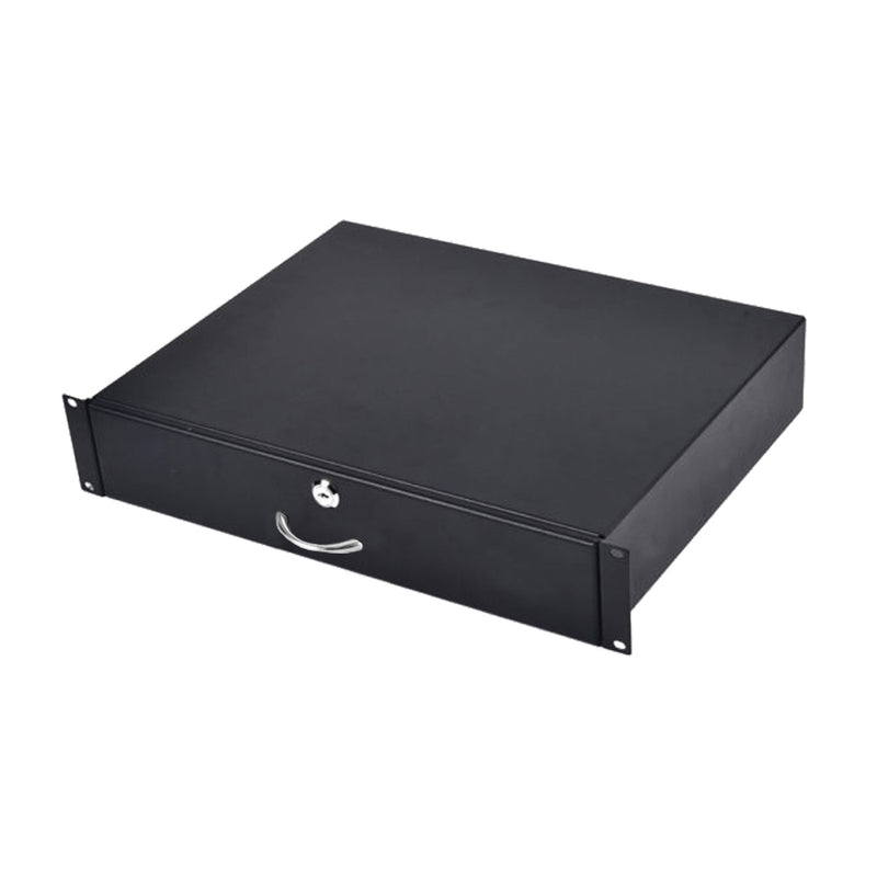 19" 2U Lockable Rack Cabinet Storage Drawer 350mm
