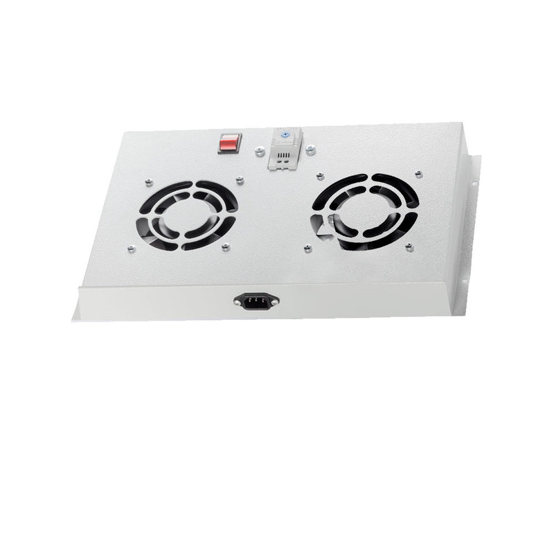 2-Pack Outdoor Fan Module with Thermostat-Controlled On/Off Switch