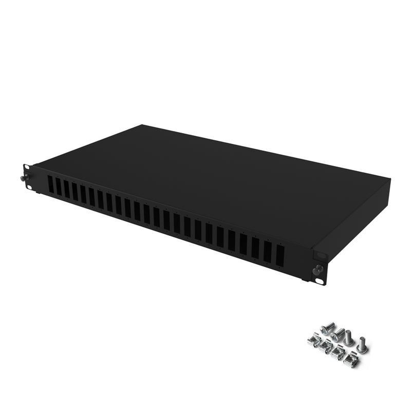 19" 1U 24 Port SC Duplex Fiber Optik Patch Panel Full(Dolu)