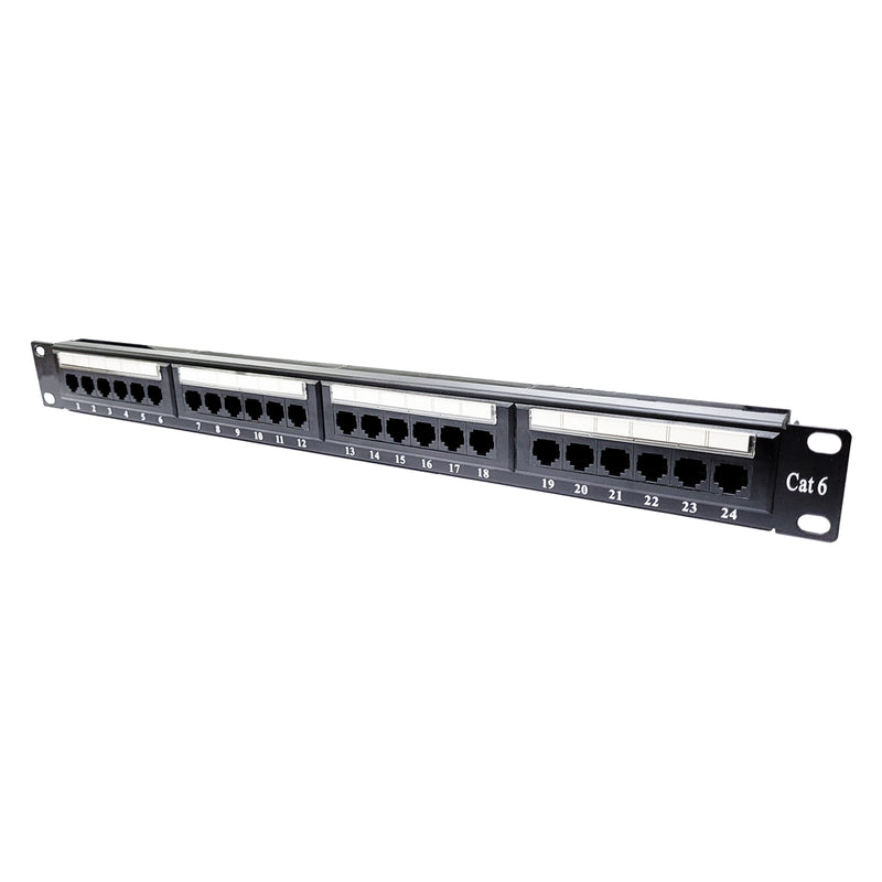 19" 24 Port Cat6 Patch Panel Dolu