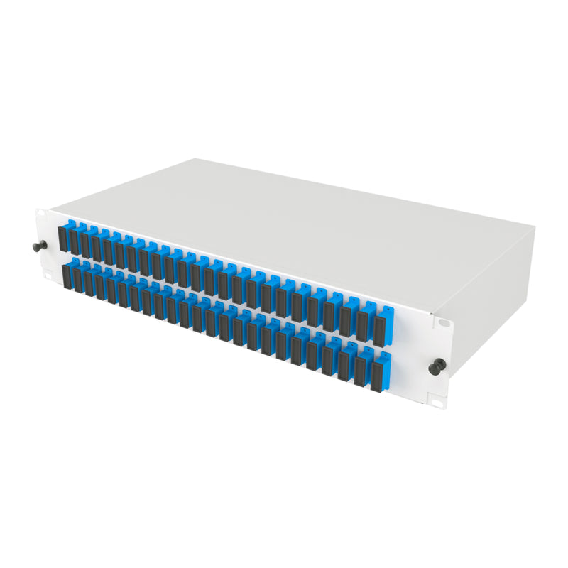 19" 2U 48 Port SC Duplex Fiber Optik Patch Panel Full(Dolu)