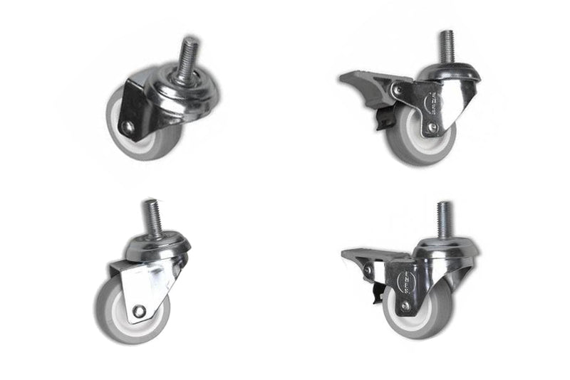 Set of 4 Wall-Mounted Casters