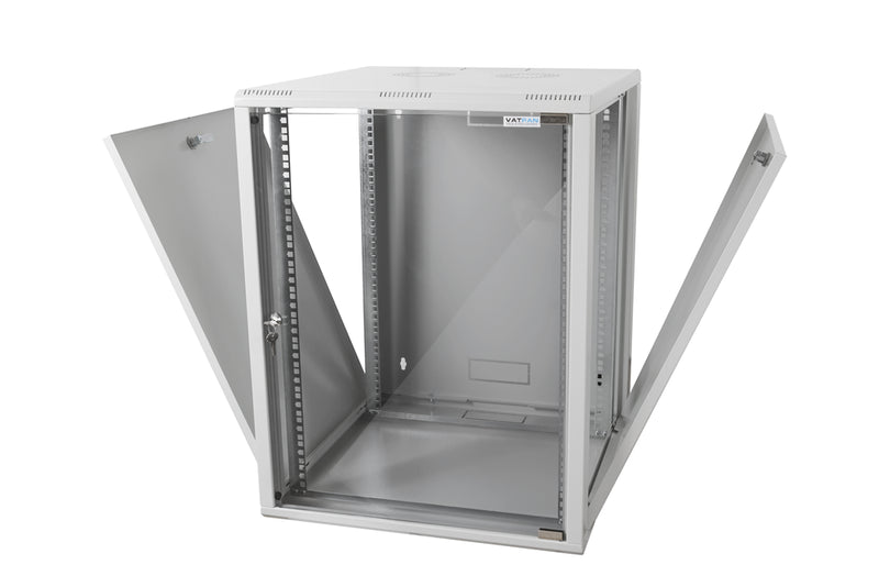 15U 19" 600mm Wall-Mounted Rack Cabinet, White