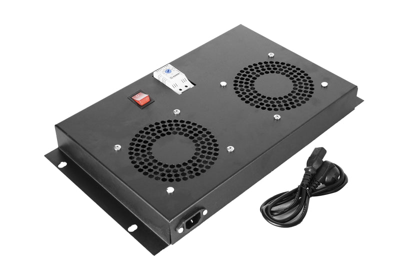 2-Fan Module with Thermostat-Controlled On/Off Switch