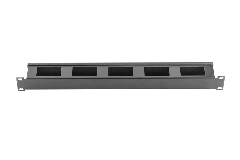 19" 1U Horizontal Cable Management Metal Organizer with Lid