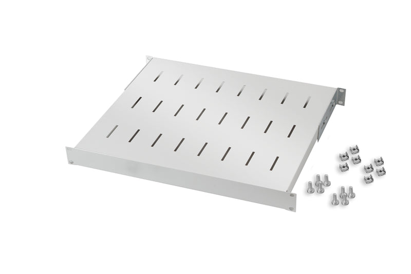 19" 1U Fixed Rack  400mm White
