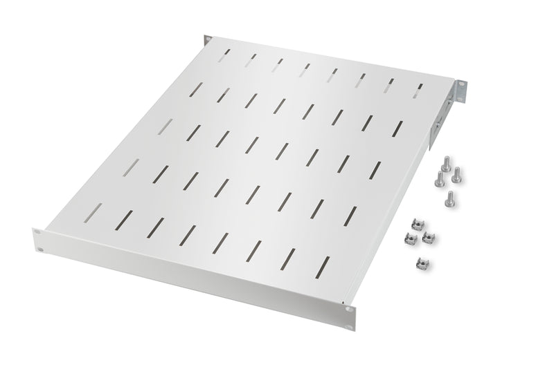 19" 1U Fixed Rack 600mm White