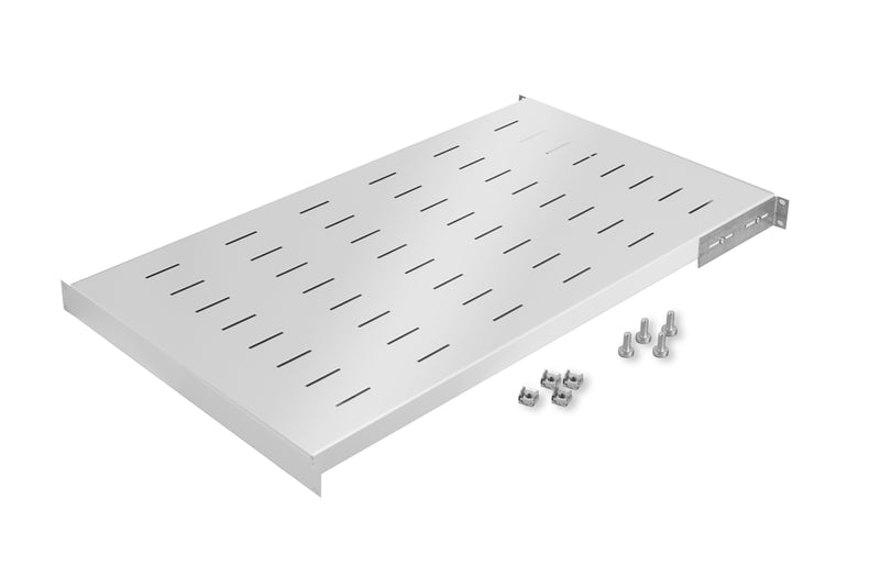 19" 1U Fixed Rack 800mm White