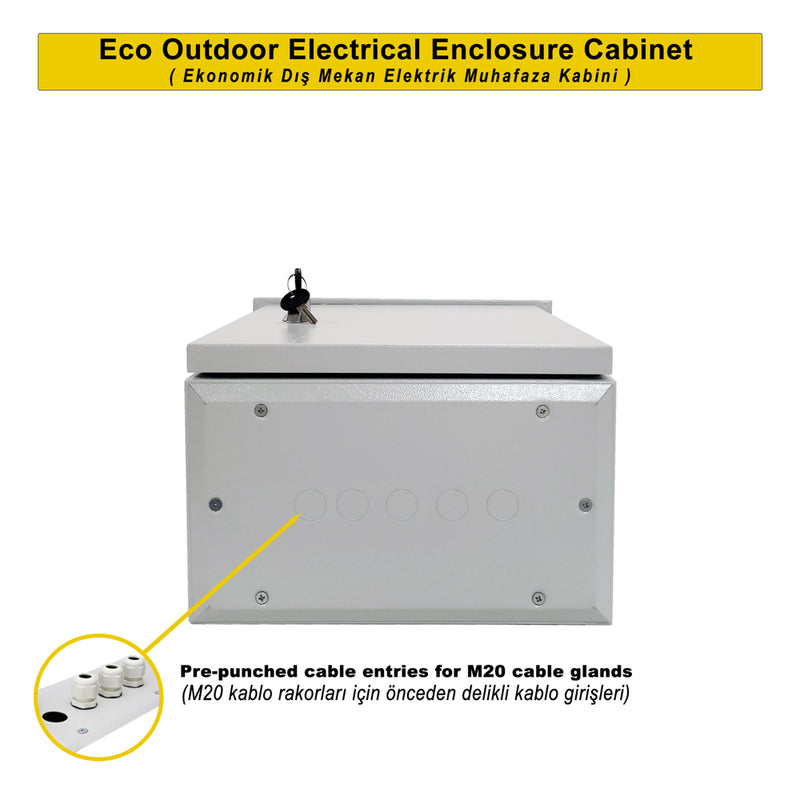 500x700x200mm Outdoor Wall-Mounted Economy Series Metal Electrical Panel