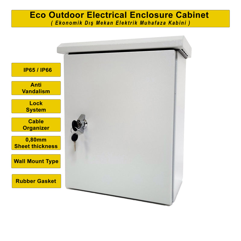 500x700x250mm Outdoor Wall-Mounted Economy Series Metal Electrical Panel
