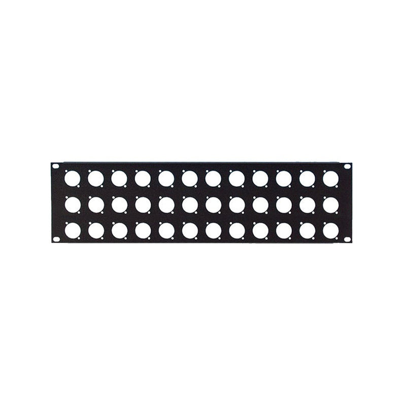 19" 3U 36 Port XLR Patch Panel
