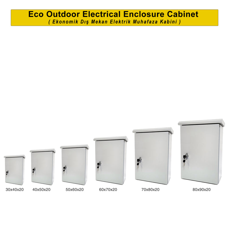 400x600x200mm Outdoor Wall-Mounted Economy Series Metal Electrical Panel