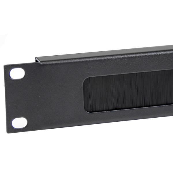 19" 1U Horizontal Cable Organizer with Brushes