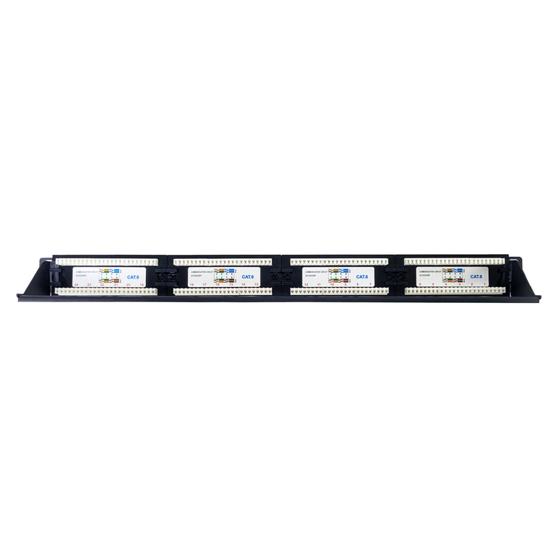 19" 24 Port Cat6 Patch Panel Dolu