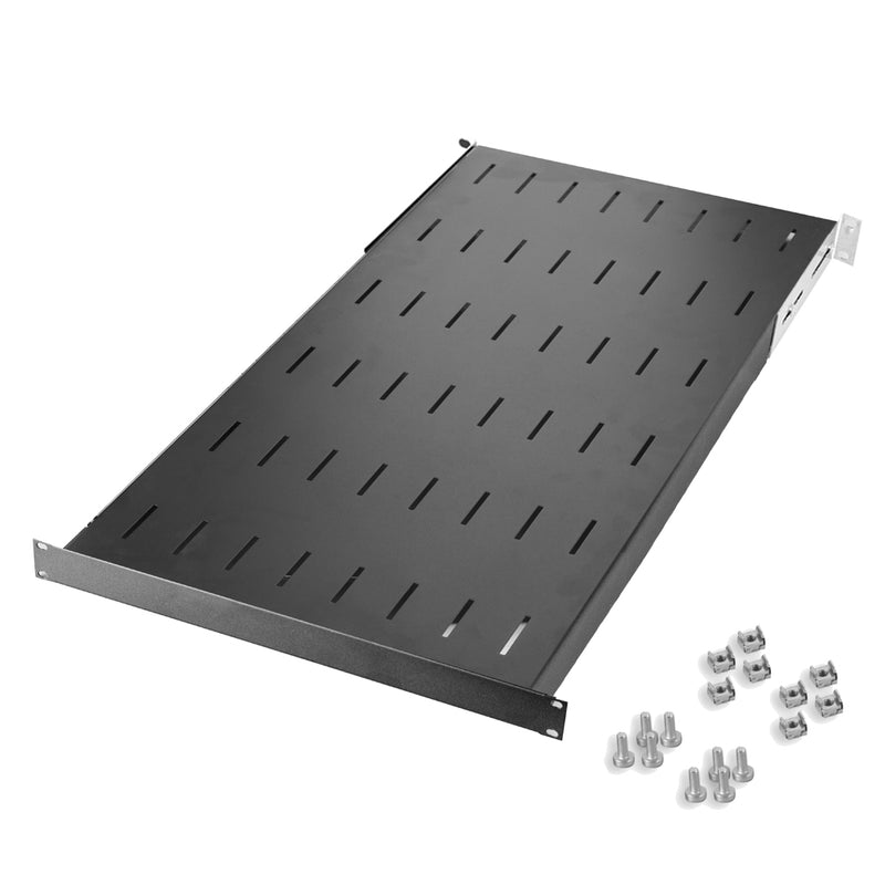 19" 1U Fixed Rack 800mm Black