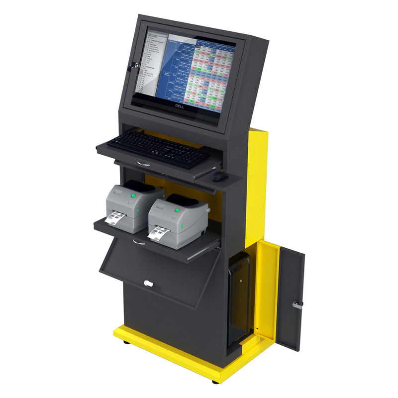 Freestanding Industrial Computer Cabinet RAL 1018P V.2