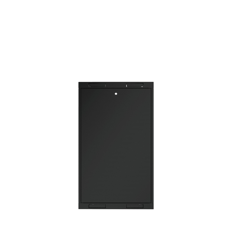 12U GW600-Series 19" 4-Rails Wall Mount Cabinet with Glass Front Door