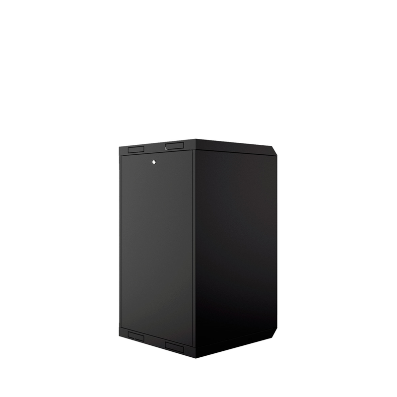 12U GW600-Series 19" 4-Rails Wall Mount Cabinet with Glass Front Door