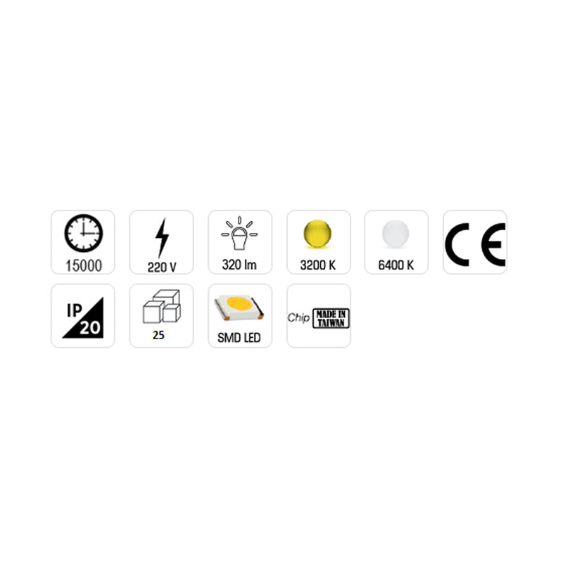 19" 1U Rack Cabinet LED Lighting Module