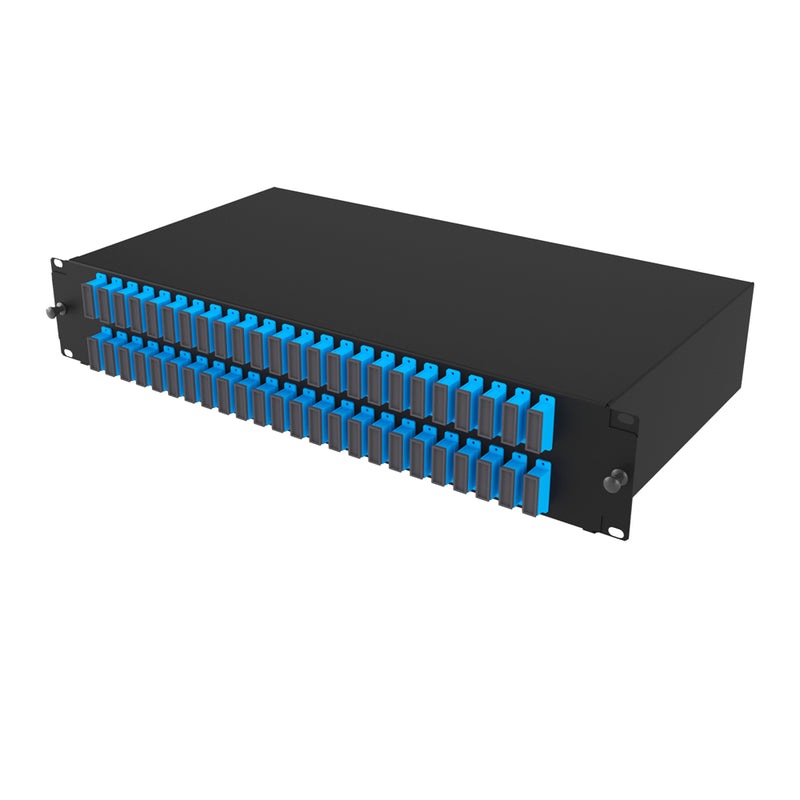 19" 2U 48 Port SC Duplex Fiber Optik Patch Panel Full(Dolu)