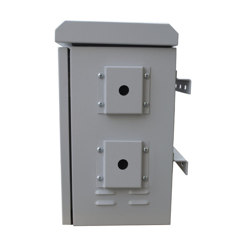 7U 19" 250mm Outdoor Mobese Pole-Mounted Rack Cabinet, Double-Walled