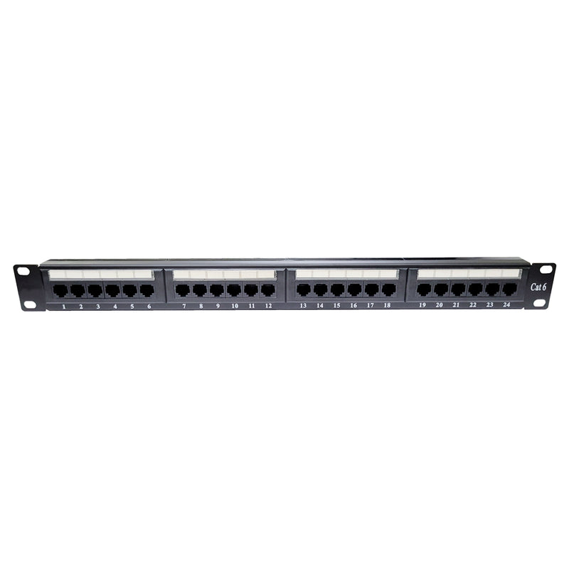 19" 24 Port Cat6 Patch Panel Dolu